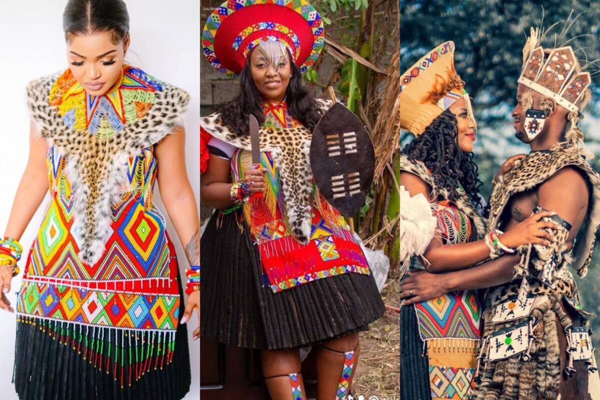 Zulu Girls in Traditional Dresses